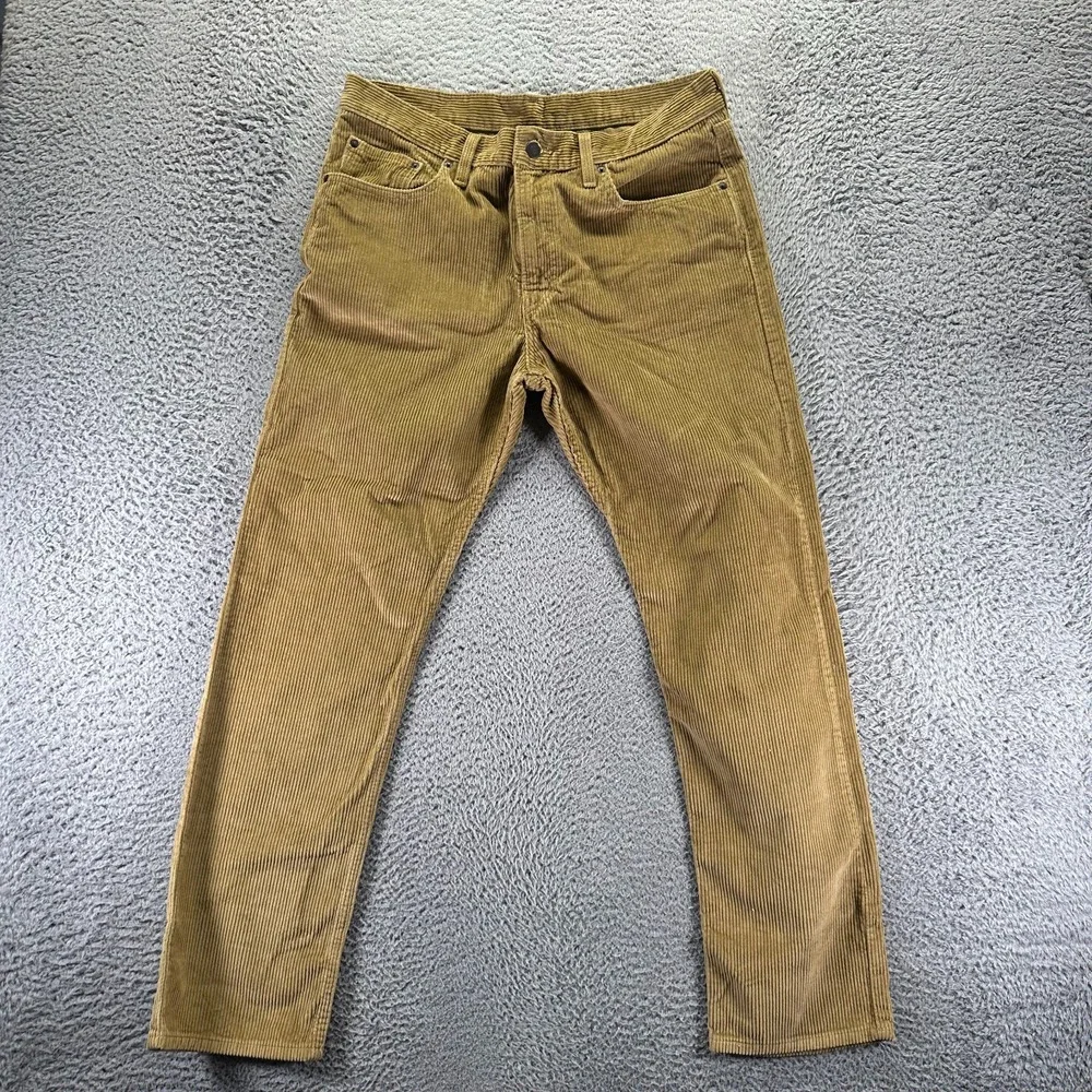 Levi's Pant Mens 33x30 Brown Cotton Corduroy Chino Straight Leg‎ Business Preppy